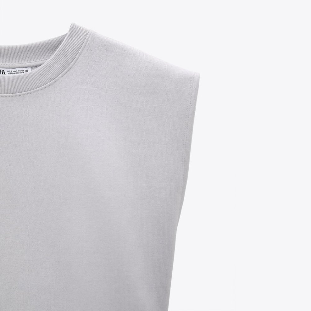 ZARA OVERSIZED CUT OUT SWEATSHIRT - Picture 3 of 5